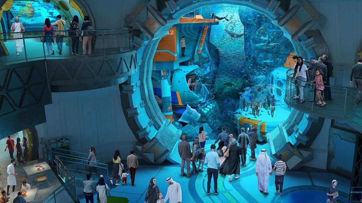 V Abú Zabí staví největší akvárium na světě. Pojme 25 milionů litrů vody